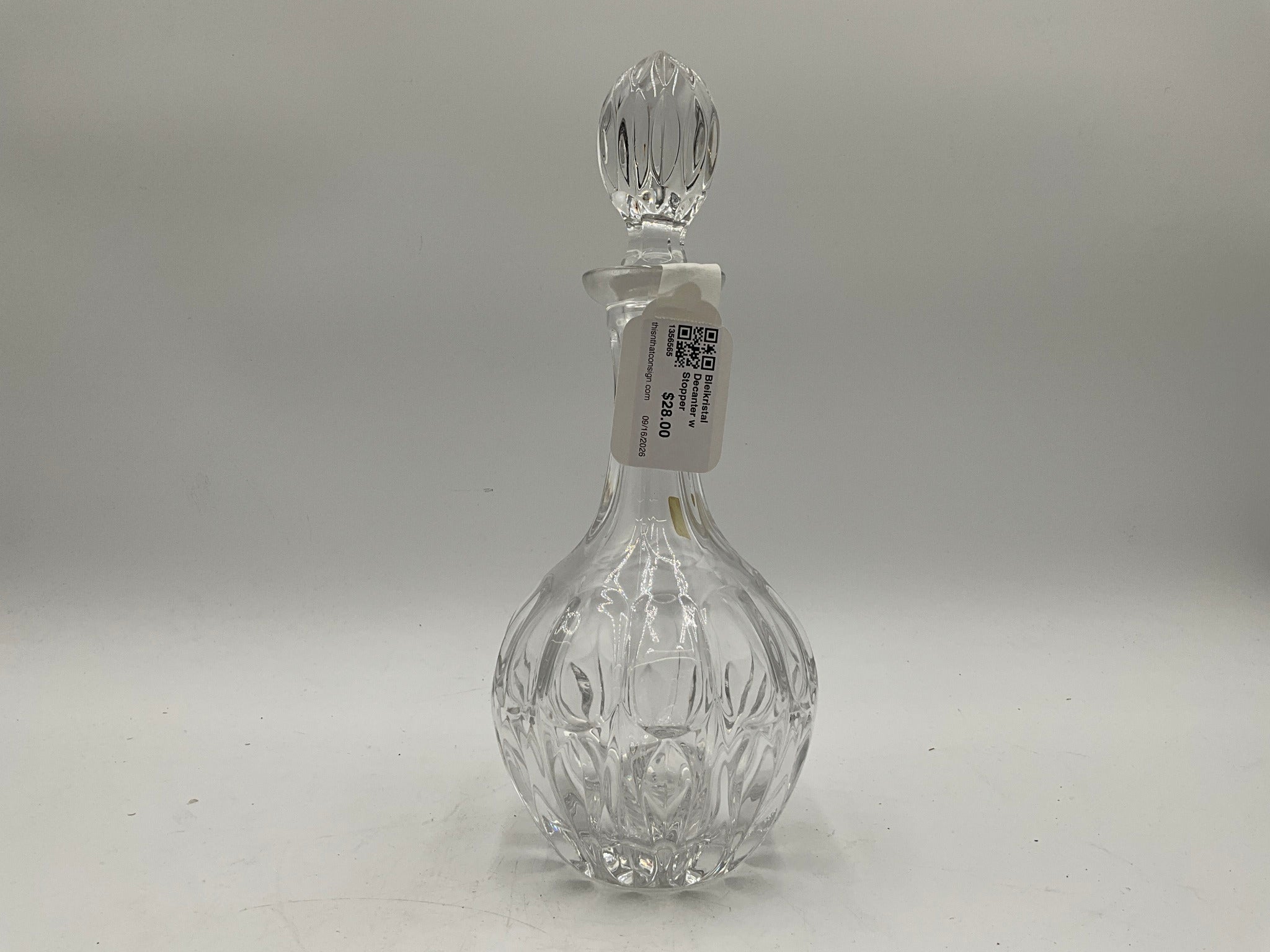 Bleikristal Decanter w Stopper
